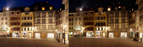 Kornmarkt, rechts mit Nachtabschaltung