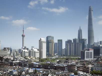 Foto: Christian Gahl, Skyline Shanghai Bund und Pudong