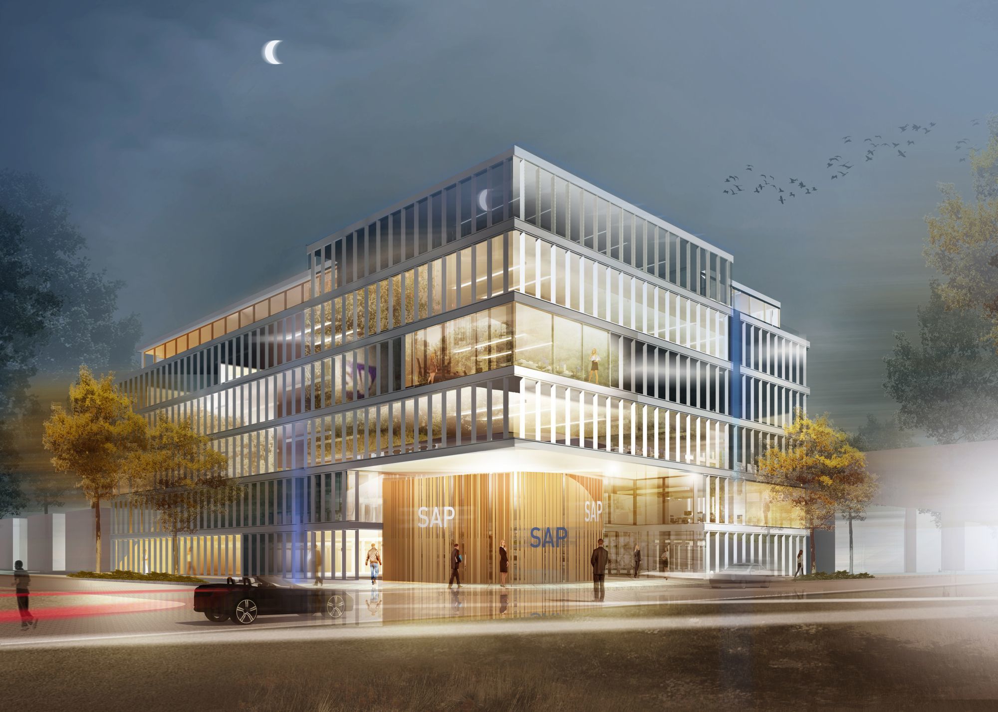 Buro Und Geschaftshaus Sap Walldorf Bitsch Bienstein Wiesbaden Architekten Baunetz Architekten Profil Baunetz Architekten De