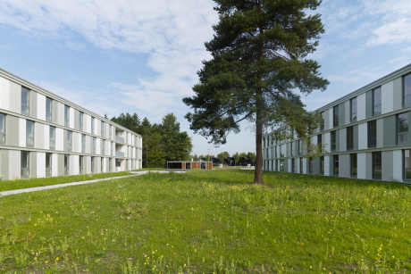 Unterkunftsgebäude Rommel Kaserne Dornstadt  (Fotos ©: wolframjanzerarchitekturbilder)